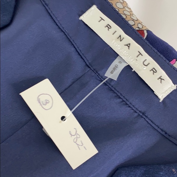 Trina Turk Silk Bonita Bell Sleeve Dress- Retro - Picture 12 of 13